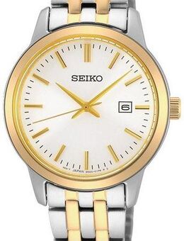 Seiko Quarzuhr SUR410P1, Armbanduhr, Damenuhr, Datum, Edelstahlarmband