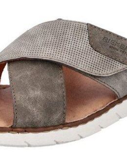 Rieker Pantolette, Sommerschuh, Schlappen, Klettschuh, mit Klettriemchen