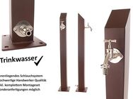 TRINKWASSER Wassersäule TSQS 1030 Rost Optik braun eckig - Hiddenhausen