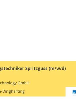 Anwendungstechniker Spritzguss (m/w/d) - Straßlach-Dingharting