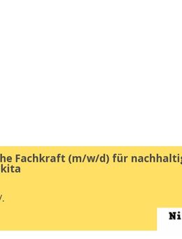 Pädagogische Fachkraft (m/w/d) für nachhaltige Bewegungskita - Köln