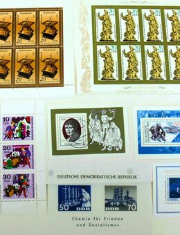 Briemarken Zusammendrucke und Blöcke DDR, postfrisch und gestempelt - Köln