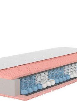 Taschenfederkernmatratze Loona, 7 Zonen Matratze 90x200 cm, 140x200 cm & weitere Größen, fan, 24 cm hoch, (1-tlg), Matratzen H2-H4, ergonomisch, atmungsaktiv, 420 Federn bei 100x200 cm
