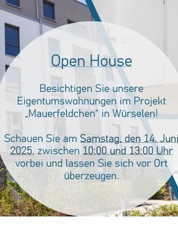 Klarheit, viel Licht und positive Energiebilanz: 2-Zi.-Penthousewohnung vor den Toren Aachens - Würselen