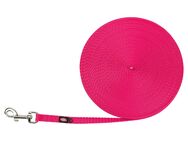 Trixie Schleppleine extra leicht, fuchsia - Größe XS–S: 15 m lang, 10 mm breit