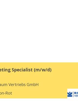Sales Marketing Specialist (m/w/d) - Sankt Leon-Rot