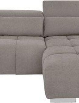 COTTA Ecksofa Orion L-Form, mit 2x Kopfteilverstellung & 3 Nierenkissen