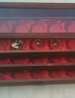 Schöner Sammelschrank Schmuckschrank für die Präsentation von Taschenuhren, Broschen oder Medaillons - Wuppertal