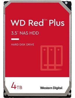 Western Digital WD Red Plus 4TB HDD-NAS-Festplatte (4TB) 3,5"