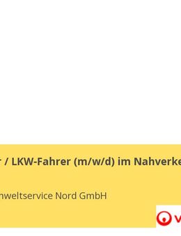 Kraftfahrer / LKW-Fahrer (m/w/d) im Nahverkehr - Lübeck