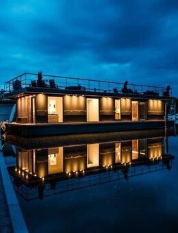 LUXUS Hausboot - 3 Etagen - 100m² Wohnen + 120 m² SONNENTERRASSE - Kamin, Kino, komplett individuell - Neuenkirchen (Landkreis Vorpommern-Rügen)