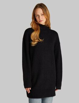 Calvin Klein Jeans Strickkleid FLUFFY YARN LOOSE SWEATER DRESS mit Stehkragen