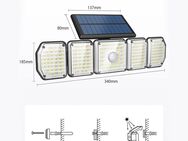 Design LED Solarlampe Wandlampe Außenbeleuchtung Gartenlampe mit Bewegungsmelder Lichsensor alle Farbtemperaturen - Wuppertal