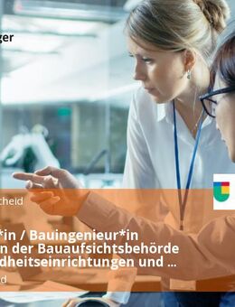Architekt*in / Bauingenieur*in Hochbau in der Bauaufsichtsbehörde für Gesundheitseinrichtungen und öffentliche Gebäude (m/w/d) - Lüdenscheid