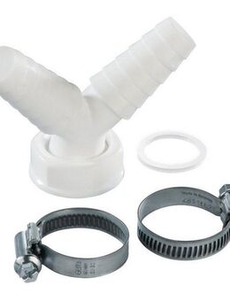 Hama Y-Stück Y-Verbinder, Schlauchverbinder für Abläufe, (4-tlg)