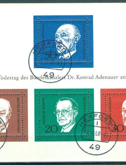Bund gestempelter Block Nr. 4 (554-57) - Porta Westfalica Zentrum