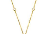 MICHAEL KORS Kette mit Anhänger Schmuck Geschenk Silber 925 Halsschmuck PAVÉ EMPIRE LINK, MKC1729CZ, mit Zirkonia (synth)