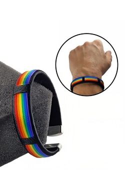 Regenbogen Armband Schwarz Modeschmuck Armreif 11,90€* - Villingen-Schwenningen