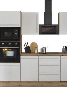 KOCHSTATION Küchenzeile Florida, Breite 370 cm, wahlweise mit E-Geräten,Softclose für Türen/Schubkästen