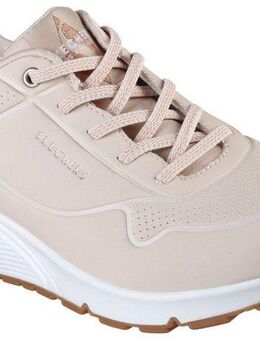 Skechers UNO SHIMMER AWAY Slip-On Sneaker Slipper, Freizeitschuh, Plateausneaker mit modischem Keilabsatz