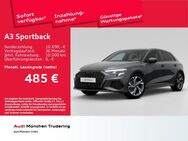 Audi A3, Sportback S line 40 TFSI e 150(2 04), Jahr 2022 - München