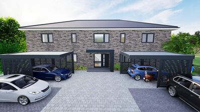 EG-Wohnung Nr.1 mit Garten - Wohnen mit Stil am Kanal! - Neubau! Provisionsfrei!