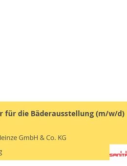 Fachberater für die Bäderausstellung (m/w/d) - Nürnberg