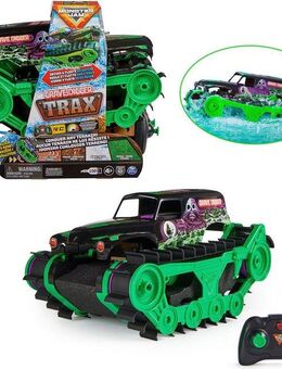 Spin Master RC-Monstertruck Monster Jam - Grave Digger Trax, All-Terrain-geländegängig an Land und im Wasser