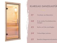 Karibu Sauna Menja, BxTxH: 224 x 210 x 206 cm, 40 mm, (Set) ohne Ofen