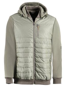 H.I.S Kapuzensweatjacke im vorderen Bereich gesteppt, mit abnehmbarer Kapuze