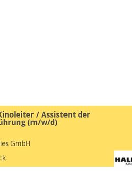 Theater- / Kinoleiter / Assistent der Geschäftsführung (m/w/d) - Osnabrück