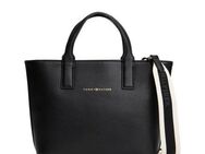 Tommy Hilfiger Henkeltasche TH LOGOTAPE MINI TOTE, Damen Umhängetasche, Schultertasche mit doppeltem Henkel