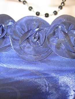 NEU * 3D Rosen * Blüten * Romantik * Anlass * Abend * Abi- Ball * Seiden Organza * Träger * Kleid "Lautinal Paris" Gr. 36/ S * royal- königs- blau * - Riedlingen Zentrum