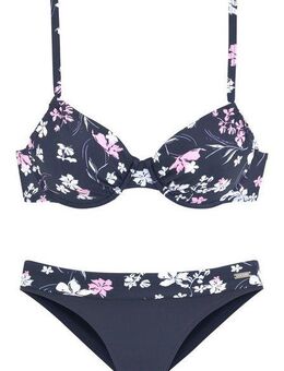 LASCANA Bügel-Bikini mit unifarbener Hose