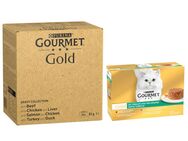 96 x 85 g Jumbopack Gourmet Gold + 12 x 85 g Raffiniertes Ragout Mix mit Gemüse gratis! - Zarte Häppchen