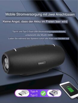 Power-Bass Bluetooth Lautsprecher – NEU! 60W, 7.200 mAh, IPX65 - Gütersloh Zentrum