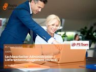 Sachbearbeiter Administration / Lieferantenmanagement (m/w/d) - Walluf