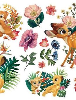 Komar Wandtattoo Be in Nature - Größe 100 x 70 cm (15 St), selbstklebend, Wandsticker, Kinderzimmer