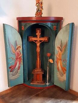 Eck Altar Barock Kruzifix Kreuz Engel Heilige Antik Haus Kapelle Bayern Alpen Seraphim - Nürnberg