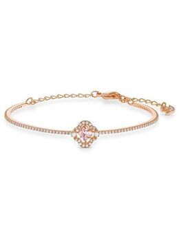 Swarovski Armreif Una Sparkling Dc Glücksklee, mit Swarovski® Kristall
