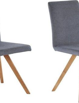 Home affaire Schalenstuhl Rio (Set, 2 St), Bezug in Kunstleder oder Strukturstoff und das Gestell ist Eiche geölt
