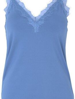 rosemunde Unterhemd Billie Strap Top wunderschöner Vintage-Spitzenbesatz an Ausschnitt und Saum