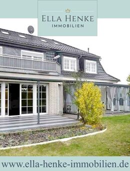 Moderne Doppelhaushälfte mit 2 Bädern, großer Garage + Wallbox ... - Halberstadt