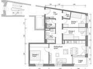 ERSTBEZUG! LETZES HAUS! Schön geschnittene 4-Zimmer-Wohnung mit 2 Bädern und Loggia - Bamberg