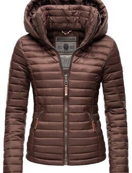 Marikoo Steppjacke Löwenbaby stylische Übergangsjacke mit abnehmbarer Kapuze