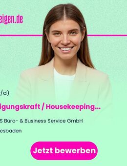 Reinigungskraft / Housekeeping (m/w/d) Teilzeit - Wiesbaden