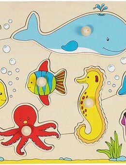 goki Steckpuzzle Unterwasserwelt, 8 Puzzleteile