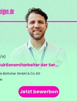 Produktionsmitarbeiter der Serienfertigung (m/w/d) - Köln