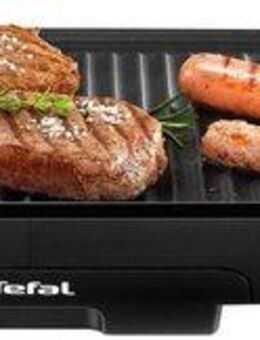 Tefal Tischgrill Malaga, spülmaschinengeeignete Platte und Saftauffangbehälter, 2000 W, Thermosignal-Wärmeanzeige, TG3918