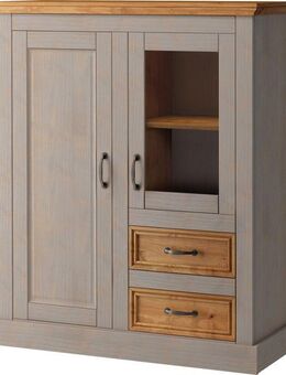 Home affaire Highboard Selma, Vitrine, Breite 100 cm